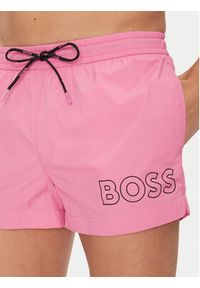 BOSS Szorty kąpielowe Mooneye 50469280 Różowy Regular Fit. Kolor: różowy. Materiał: syntetyk #3