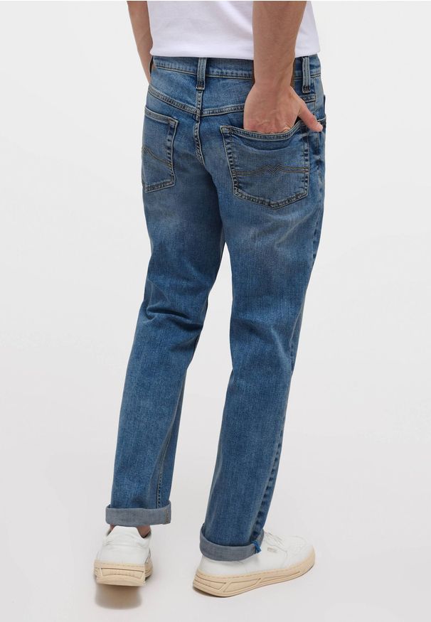 Mustang - Męskie Spodnie Jeansowe MUSTANG Tramper Straight Denim Blue 1013716 5000 583