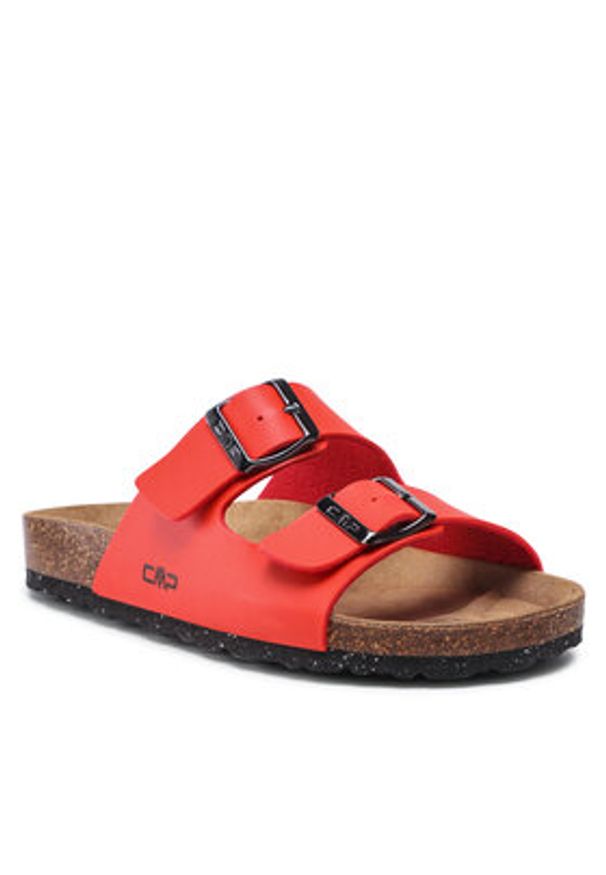 CMP Klapki Eco Thalitha Wmn Slipper 3Q91016 Czerwony. Kolor: czerwony. Materiał: skóra