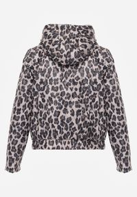 Renee - Różowa Panterkowa Kurtka z Odpinanym Kapturem Anastaera. Kolor: różowy. Materiał: poliester. Długość rękawa: długi rękaw. Sezon: wiosna #7