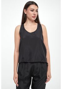 Marella - Top damski jedwabny Meana MARELLA MONOCHROME. Materiał: jedwab