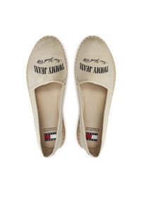 Tommy Jeans Espadryle Tjw Varsity Espadrille EN0EN02470 Beżowy. Kolor: beżowy. Materiał: materiał #5