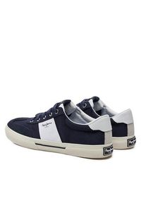 Pepe Jeans Sneakersy Kenton Strap M PMS31042 Granatowy. Kolor: niebieski. Materiał: materiał #4