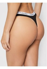 Calvin Klein Underwear Komplet 3 par stringów 000QD3587E Czarny. Kolor: czarny. Materiał: bawełna #3