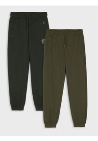 Sinsay - Spodnie dresowe 2 pack - niebieski. Kolor: niebieski. Materiał: dresówka