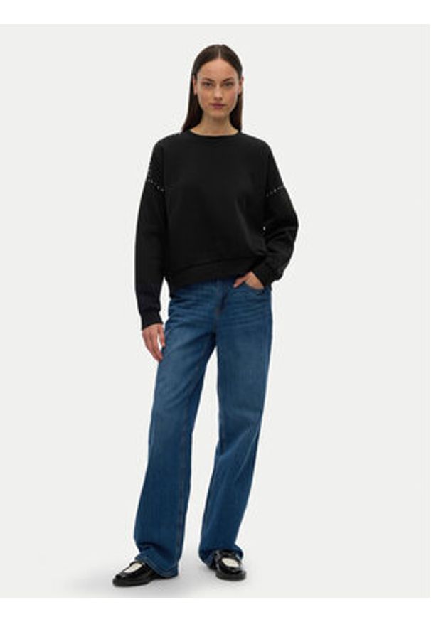 Vero Moda Bluza Lotte 10333544 Czarny Regular Fit. Kolor: czarny. Materiał: syntetyk
