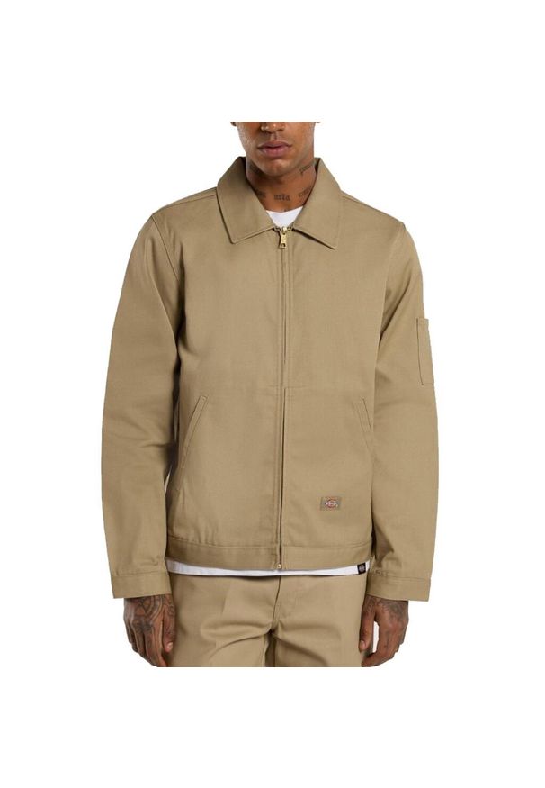 Kurtka Dickies Model Eisenhower Kolor Brązowy. Kolor: brązowy. Materiał: tkanina