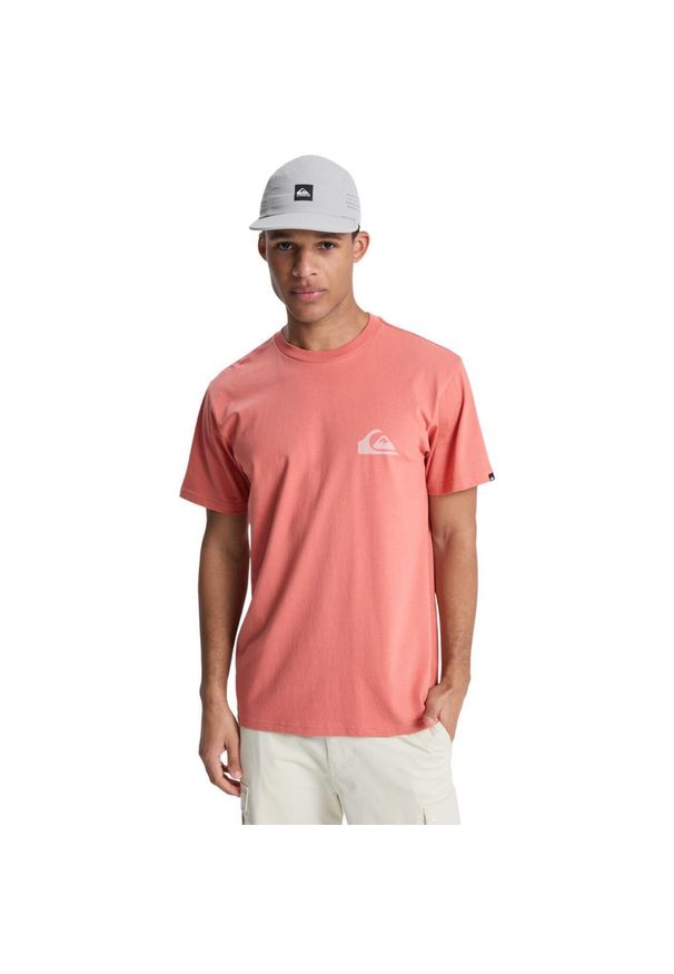 Quiksilver - Koszulka z krótkim rękawem dla Mężczyzn EV MINI LOGO Różowy. Kolor: różowy. Materiał: tkanina, bawełna. Długość rękawa: krótki rękaw. Długość: krótkie