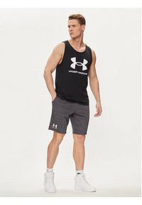 Under Armour Szorty sportowe Ua Rival Terry Short 1361631-025 Szary Fitted Fit. Kolor: szary. Materiał: bawełna. Styl: sportowy #4