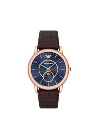 Zegarek Emporio Armani. Kolor: brązowy