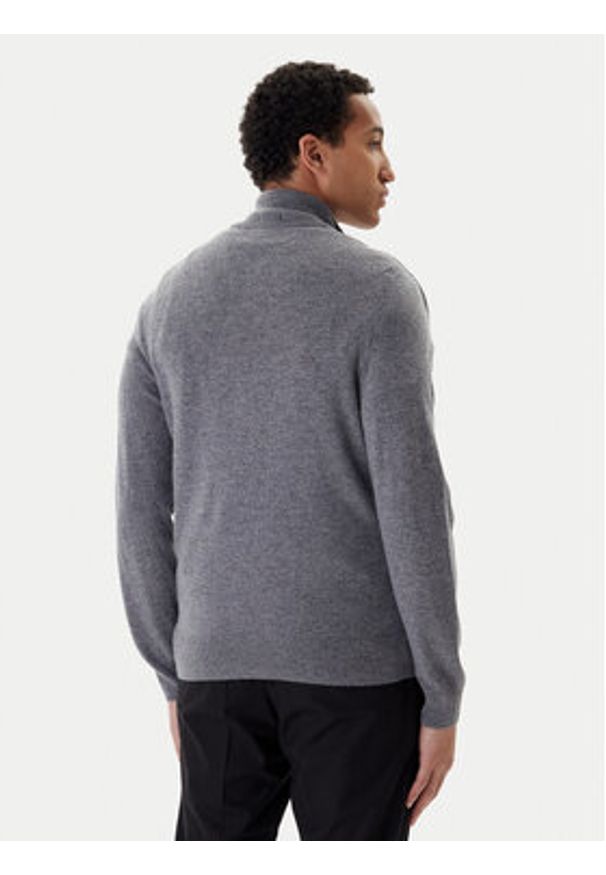 BOSS Sweter H-Hemarlo 50549984 Szary Regular Fit. Kolor: szary. Materiał: wełna