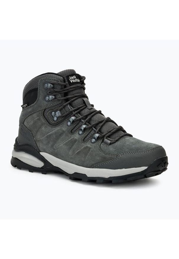 Buty trekkingowe męskie Jack Wolfskin Refugio Texapore Mid. Kolor: szary. Sport: turystyka piesza