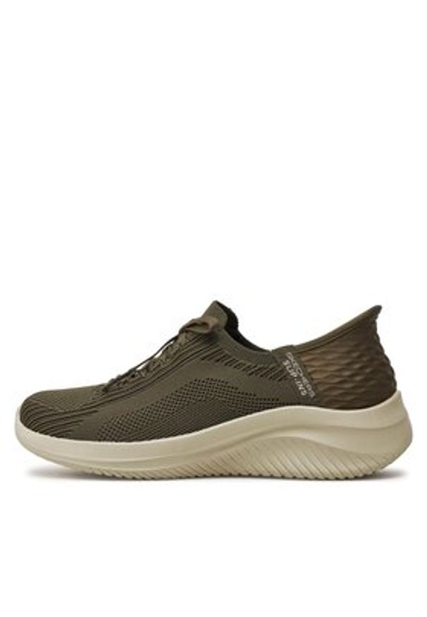 skechers - Skechers Sneakersy Ultra Flex 3.0-Brilliant Path 149710/OLV Khaki. Kolor: brązowy. Materiał: mesh, materiał