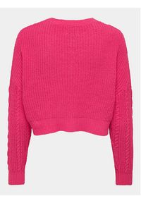 only - ONLY Sweter Malena 15309262 Różowy Regular Fit. Kolor: różowy #5