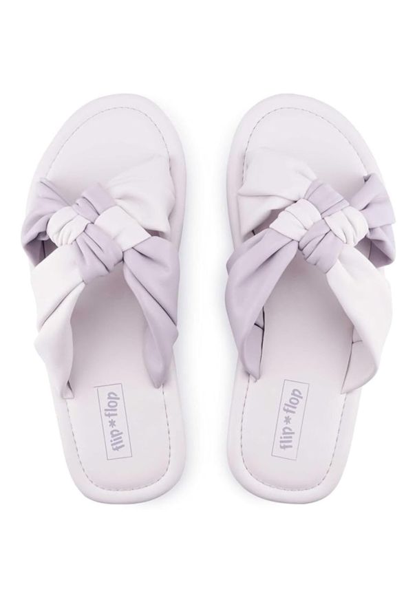 Flip*Flop - Klapki basenowe damskie Flip Flop Fauna Chess. Okazja: na co dzień. Kolor: fioletowy. Sezon: lato. Styl: casual, sportowy