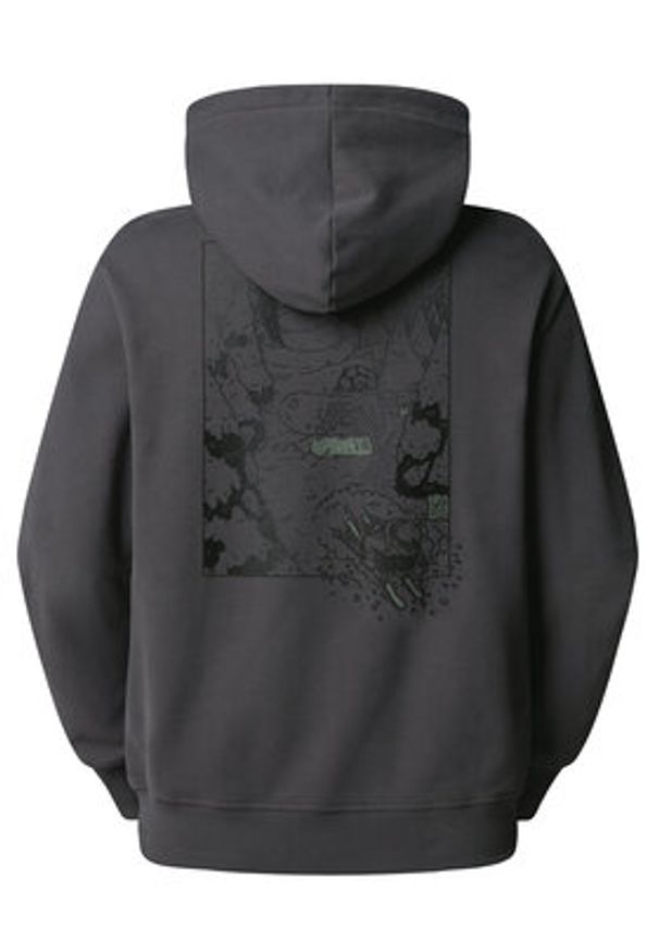 The North Face Bluza Powder Days NF0A8E4G Szary Relaxed Fit. Kolor: szary. Materiał: bawełna