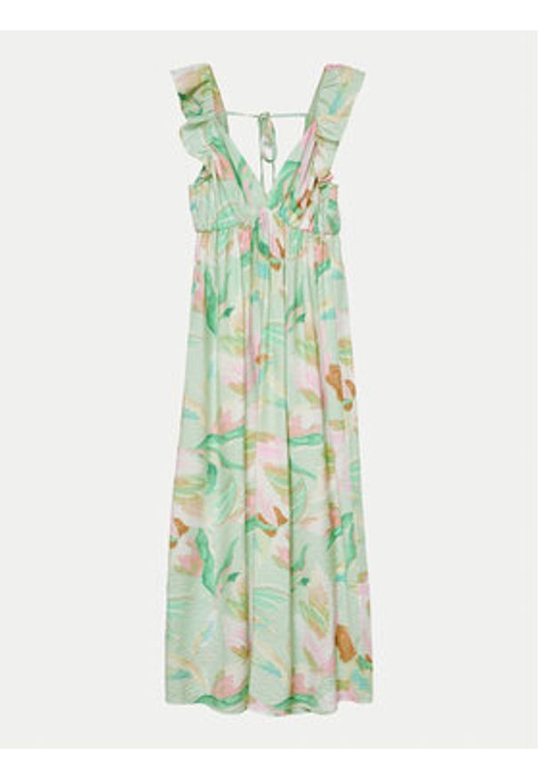 Vero Moda Sukienka letnia Josie 10324125 Zielony Regular Fit. Kolor: zielony. Materiał: wiskoza. Sezon: lato