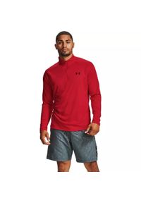 Koszulka męska Under Armour Tech 1/2 Zip 2.0 L. Kolor: czerwony