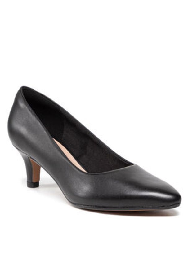 Clarks Półbuty Linvale Jerica 261372084 Czarny. Kolor: czarny. Materiał: skóra
