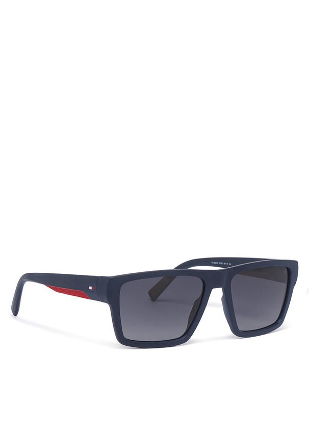 TOMMY HILFIGER - Okulary przeciwsłoneczne Tommy Hilfiger. Kolor: niebieski
