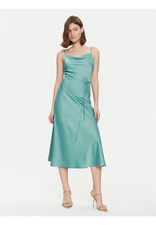 YAS Sukienka koktajlowa Thea 26028891 Zielony Standard Fit. Kolor: zielony. Materiał: syntetyk. Styl: wizytowy