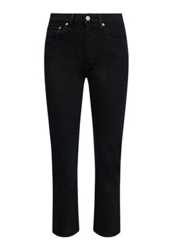 Levi's® Jeansy Cropped Fit 501® Original 36200-0085 Czarny Cropped Fit. Kolor: czarny