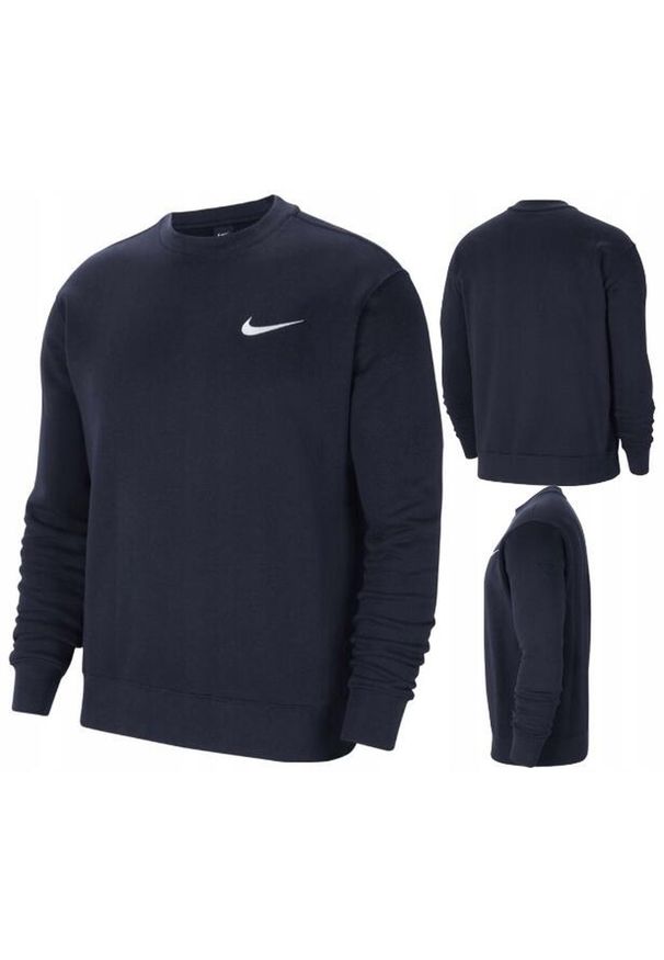 Bluza męska Nike Park 20 Fleece Crew sportowa. Kolor: niebieski. Sport: piłka nożna