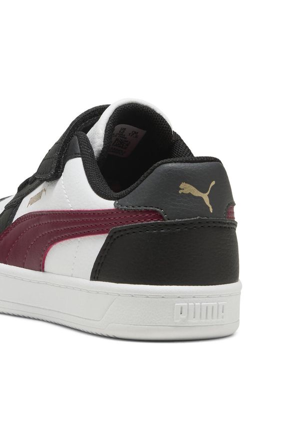 Puma - Dziecięce sneakersy PUMA Caven 2.0 PUMA Black Team Regal Red White. Kolor: czerwony, biały, wielokolorowy, czarny. Sezon: lato. Sport: turystyka piesza