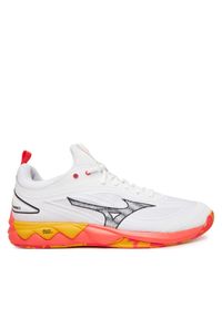Buty halowe Mizuno. Kolor: biały. Model: Mizuno Wave