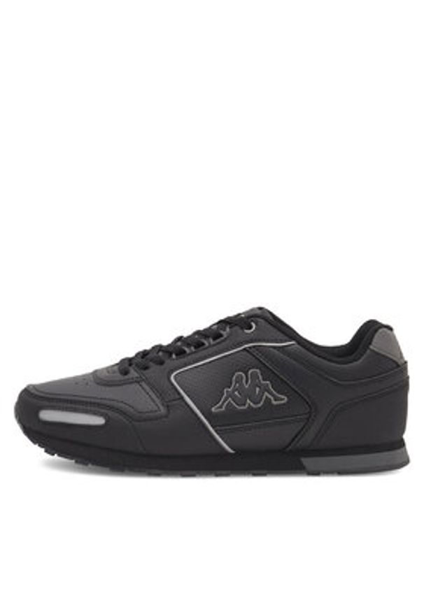 Kappa Sneakersy Logo Voghera 5 3112H5W-A00 Czarny. Kolor: czarny. Materiał: skóra