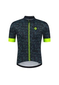 ROGELLI - Koszulka rowerowa męska Rogelli Rubik. Kolor: żółty, niebieski, wielokolorowy. Sport: kolarstwo #1