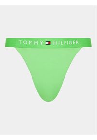 TOMMY HILFIGER - Tommy Hilfiger Dół od bikini UW0UW04135 Zielony. Kolor: zielony. Materiał: syntetyk #4