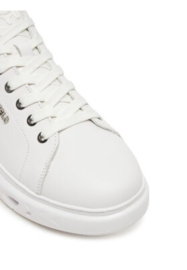 Karl Lagerfeld - KARL LAGERFELD Sneakersy KL54519A Biały. Kolor: biały. Materiał: skóra