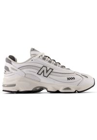 Buty unisex New Balance M1000D – białe. Kolor: biały. Materiał: skóra, materiał. Szerokość cholewki: normalna