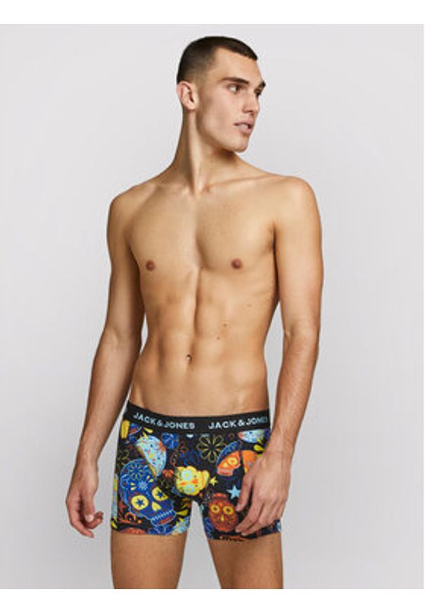 Jack & Jones Komplet 3 par bokserek Sugar Skull 12185485 Kolorowy. Materiał: bawełna. Wzór: kolorowy