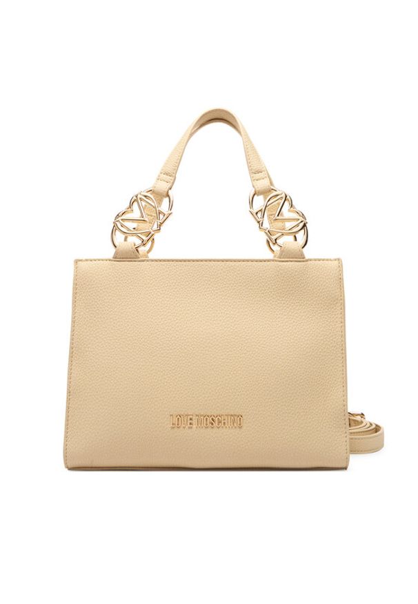 Love Moschino - LOVE MOSCHINO Torebka JC4006PP1OLB0129 Beżowy. Kolor: beżowy. Materiał: skórzane