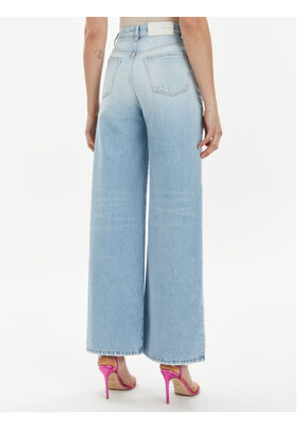 ViCOLO Jeansy DB5153 Niebieski Wide Fit. Kolor: niebieski