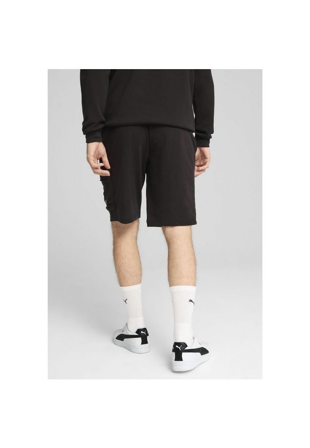 Puma - Męskie szorty bojówki Essentials 10" z logo No. 1 PUMA Black. Kolor: czarny