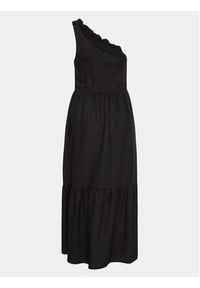 Undress Code Sukienka letnia Roma 556 Czarny Regular Fit. Kolor: czarny. Materiał: bawełna. Sezon: lato