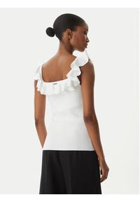 MICHAEL Michael Kors Bluzka MS661G033D Biały Slim Fit. Kolor: biały. Materiał: wiskoza #5