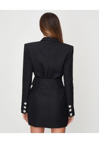 ALEXANDRE VAUTHIER - Czarna sukienka mini. Kolor: czarny. Materiał: wiskoza, materiał, satyna. Typ sukienki: dopasowane. Styl: klasyczny, wizytowy, elegancki. Długość: mini #2