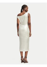 Patrizia Pepe Sukienka koktajlowa 2A3040/J242-S125 Kremowy Regular Fit. Kolor: kremowy. Materiał: syntetyk. Styl: wizytowy #4