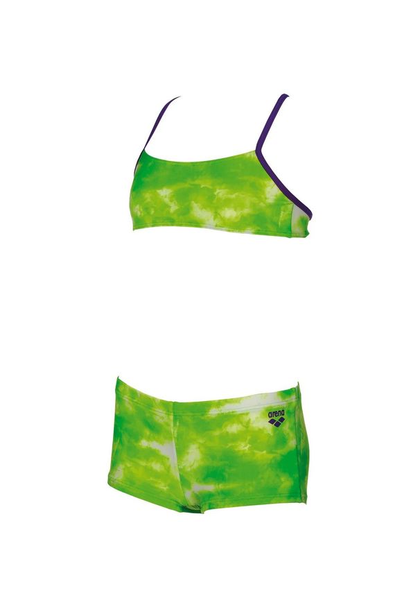 Strój kąpielowy dziewczęcy dwuczęściowy na basen Arena Clouds. Kolor: zielony
