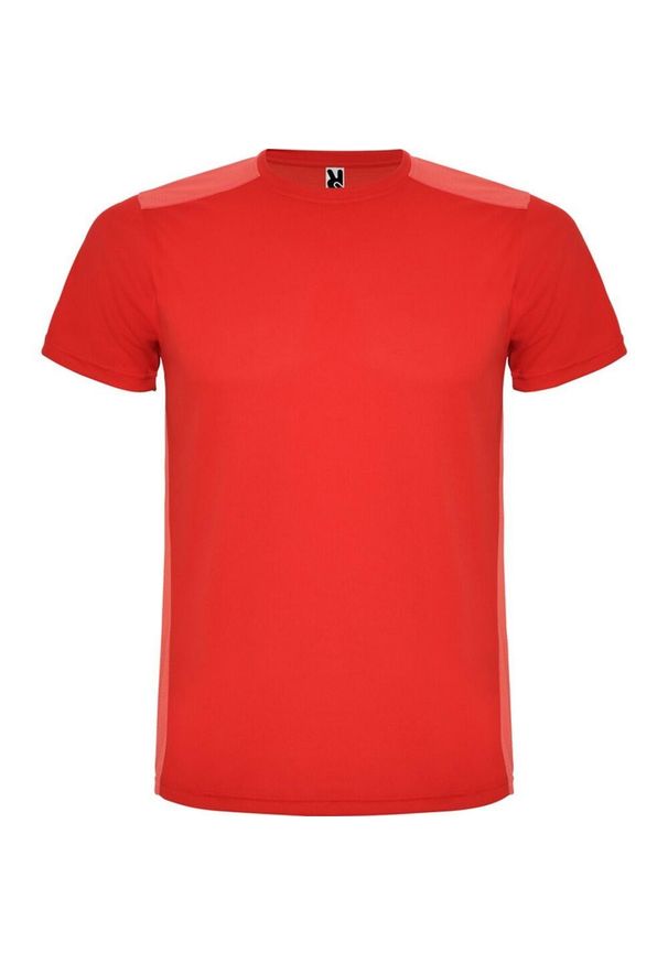 ROLY - Koszulka Sportowa Z Krótkim Rękawem Dla Dorosłych Unisex Detroit. Kolor: czerwony. Długość rękawa: krótki rękaw. Długość: krótkie. Sport: turystyka piesza