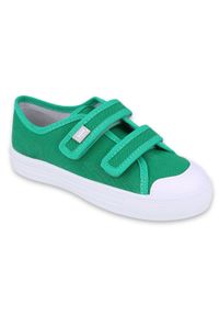 Befado obuwie dziecięce 440X013 zielone. Kolor: zielony. Materiał: tkanina. Styl: młodzieżowy, elegancki #3