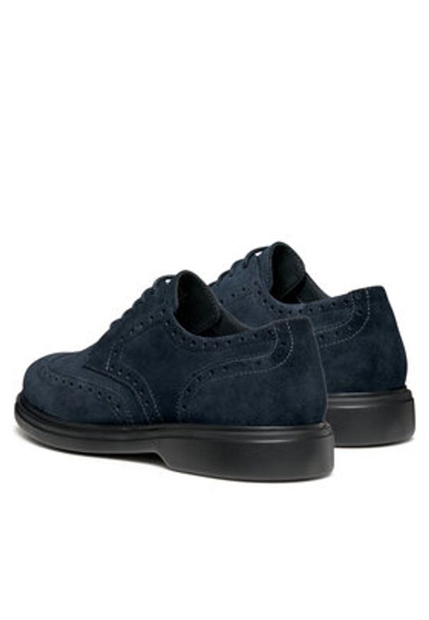 Geox Półbuty U Ottavio U56DCA 00022 C4002 Granatowy. Kolor: niebieski. Materiał: zamsz, skóra