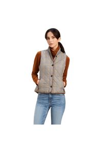 Damska kurtka bez rękawów Ariat Woodside 2.0. Kolor: wielokolorowy. Materiał: zamsz, puch. Długość rękawa: bez rękawów. Wzór: aplikacja #1