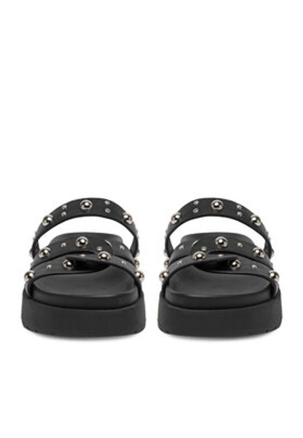 DeeZee Klapki CEO-HY69916-12 Czarny. Kolor: czarny. Materiał: skóra