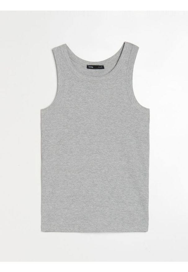 Sinsay - Tank top - szary. Kolor: szary