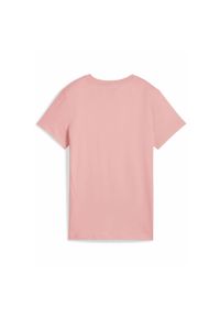 Puma - Damska koszulka z logo ESS No. 1 PUMA Pink Fruit. Kolor: różowy